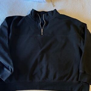 ASOS Black Quarter-Zip Sweatshirt